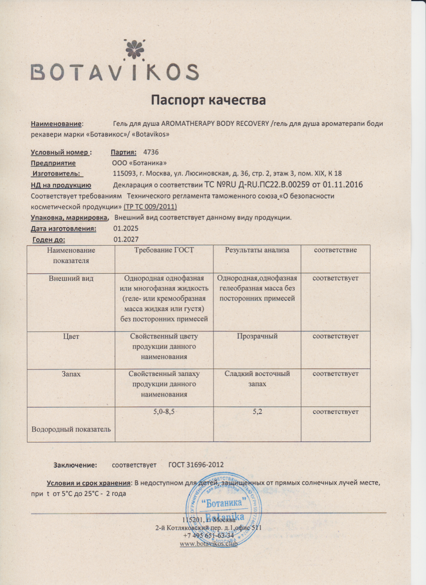 Паспорт №012025